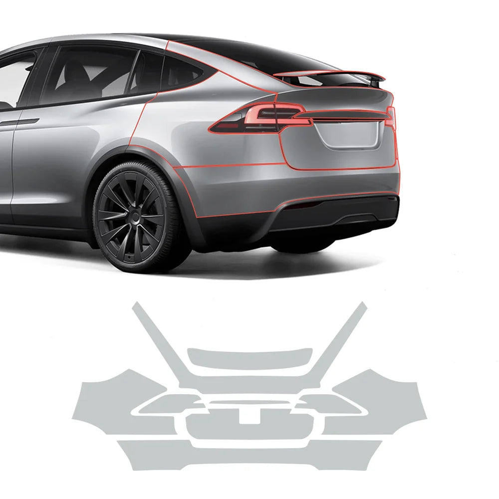TPU Invisible Full Car Paint Protection Film (PPF) for Tesla Model X (2022-2024)