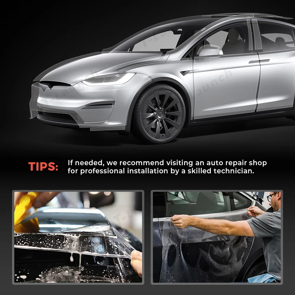 TPU Invisible Full Car Paint Protection Film (PPF) for Tesla Model X (2022-2024)