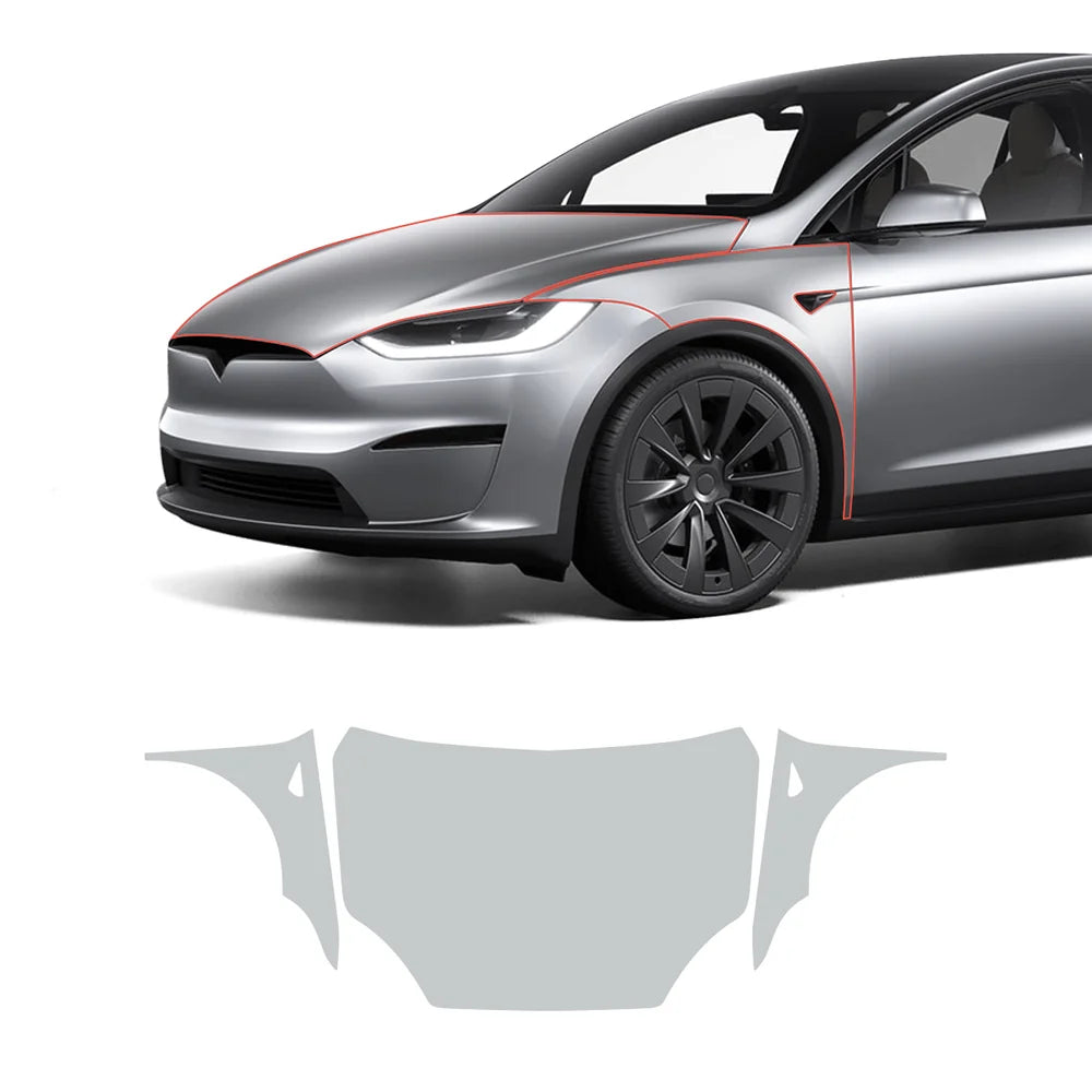 TPU Invisible Full Car Paint Protection Film (PPF) for Tesla Model X (2022-2024)