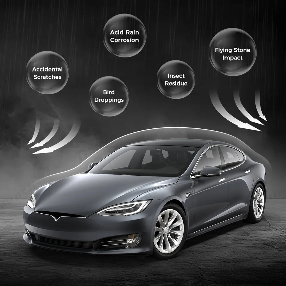 TPU Invisible Full Car Paint Protection Film (PPF) for Tesla Model S (2016-2020)