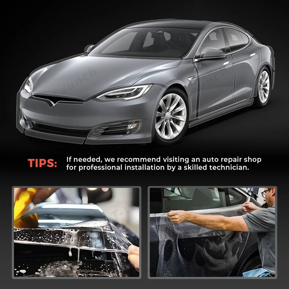 TPU Invisible Full Car Paint Protection Film (PPF) for Tesla Model S (2016-2020)