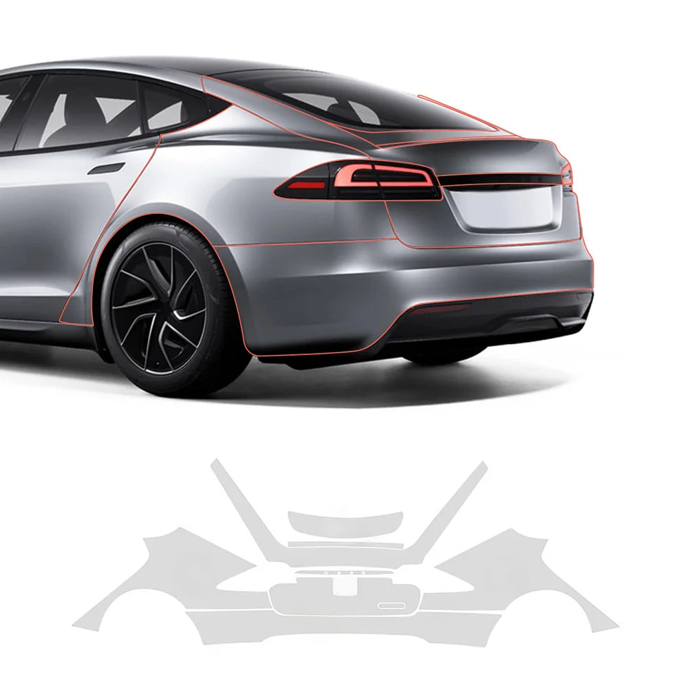 TPU Invisible Full Car Paint Protection Film (PPF) for Tesla Model S (2021-2024)