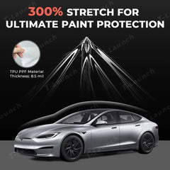 TPU Invisible Full Car Paint Protection Film (PPF) for Tesla Model S (2021-2024)