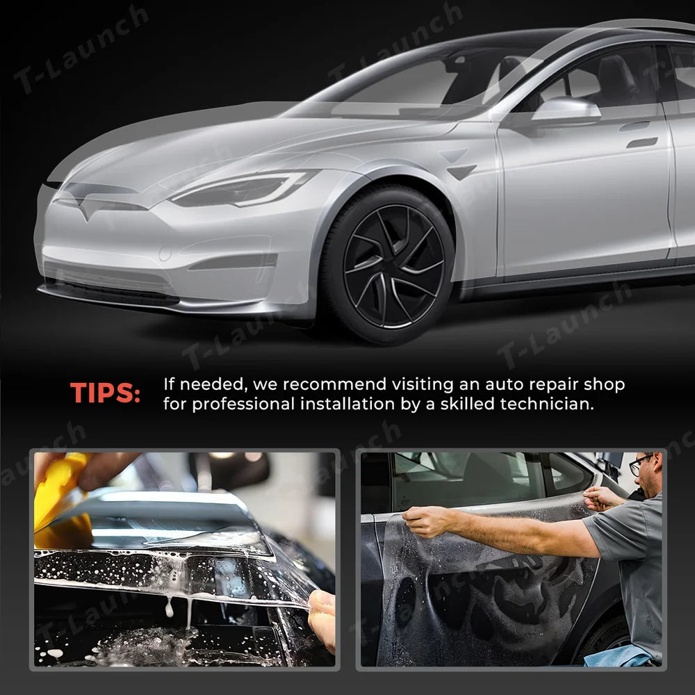 TPU Invisible Full Car Paint Protection Film (PPF) for Tesla Model S (2021-2024)
