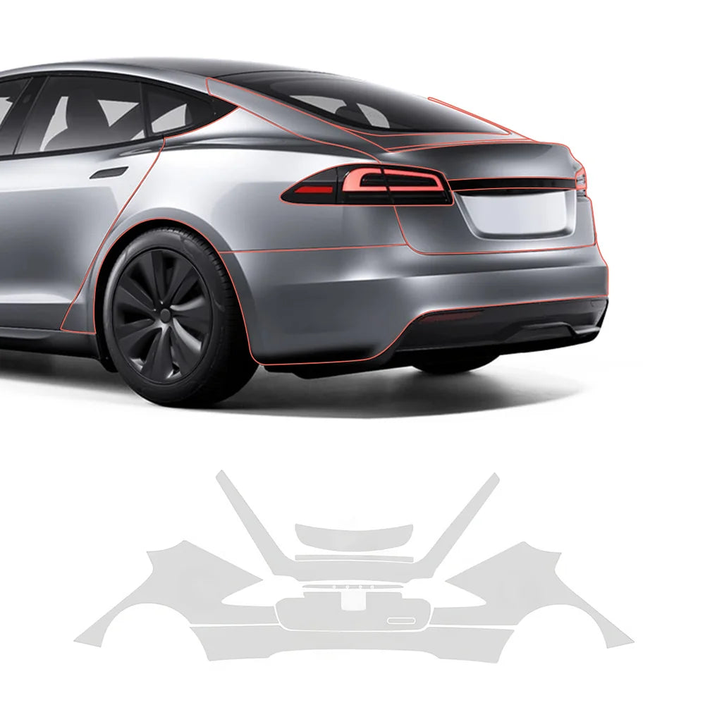 TPU Invisible Full Car Paint Protection Film (PPF) for Tesla Model S (2021-2024)