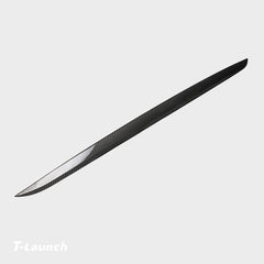 [Fibra di carbonio reale] Tronco Chrome Elimina applique Tailgate Trim Per Tesla  Model X 2021 + (nessuno stile del foro)