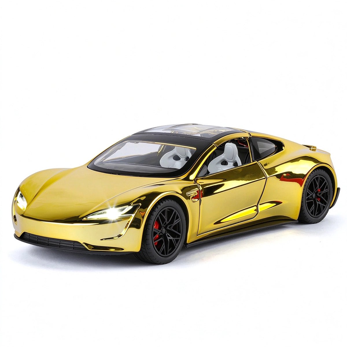 1:24 Tesla Roadster Electroplated Alloy Diecast Car Model - T-Launch