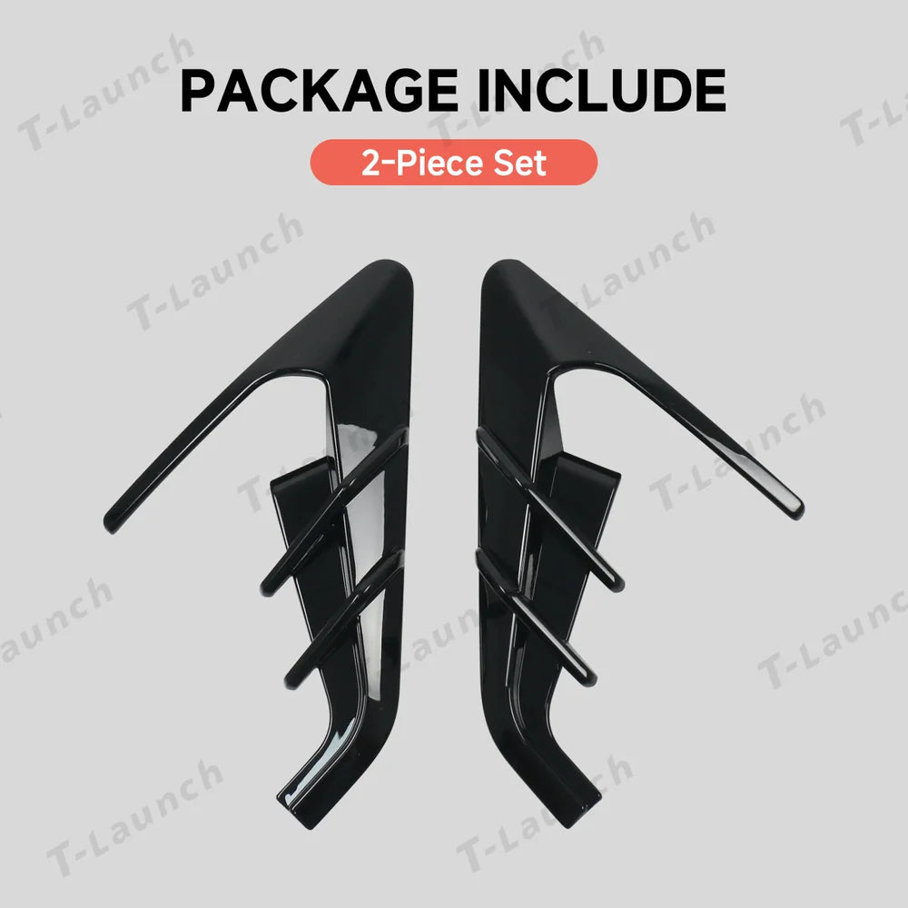 ABS Turn Signal & Camera Covers with Air Blades for Tesla Model Y Juniper 2025+