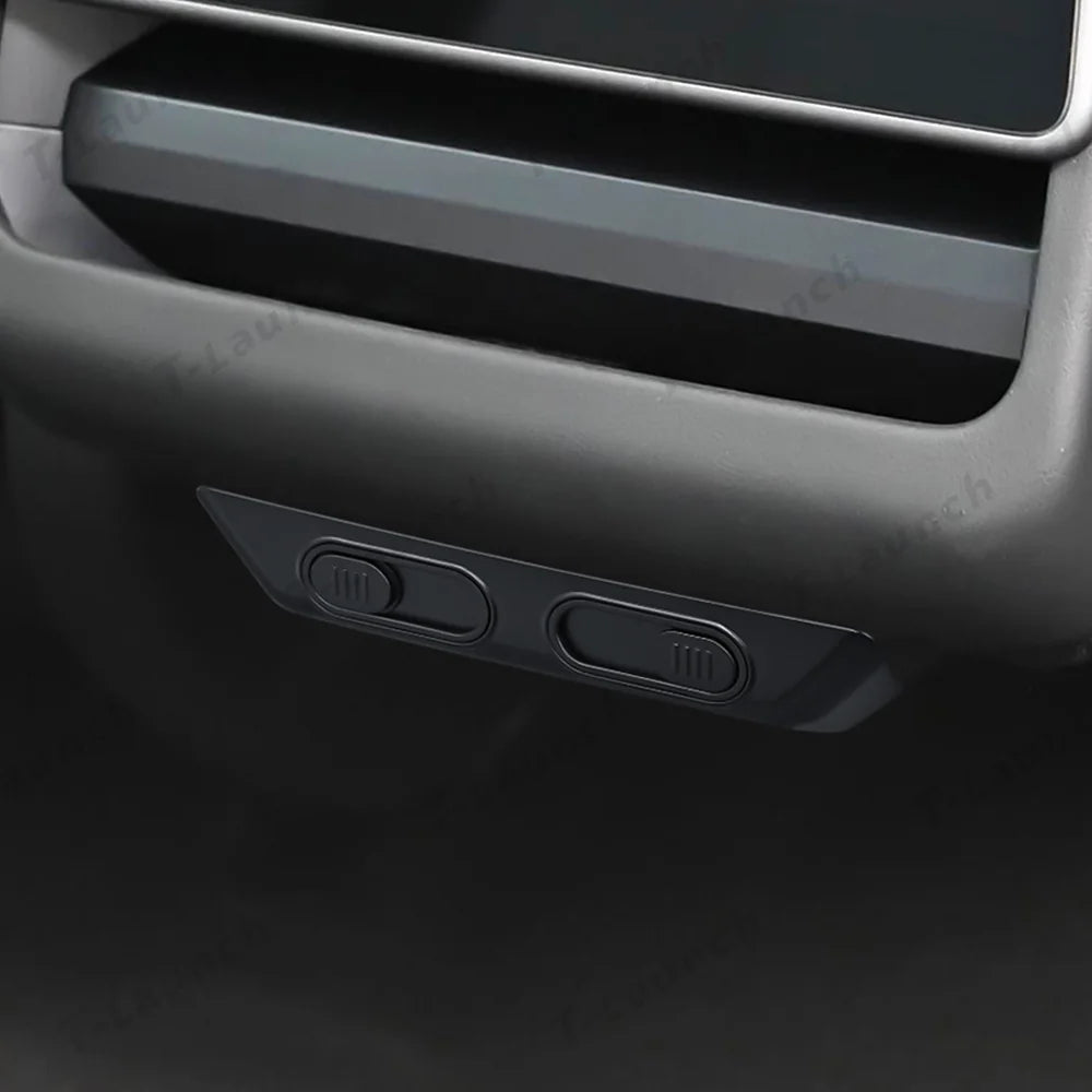Rear Seat USB Port Protective Cover for Tesla Model Y Juniper 2025+ / Model 3 Highland 2024+
