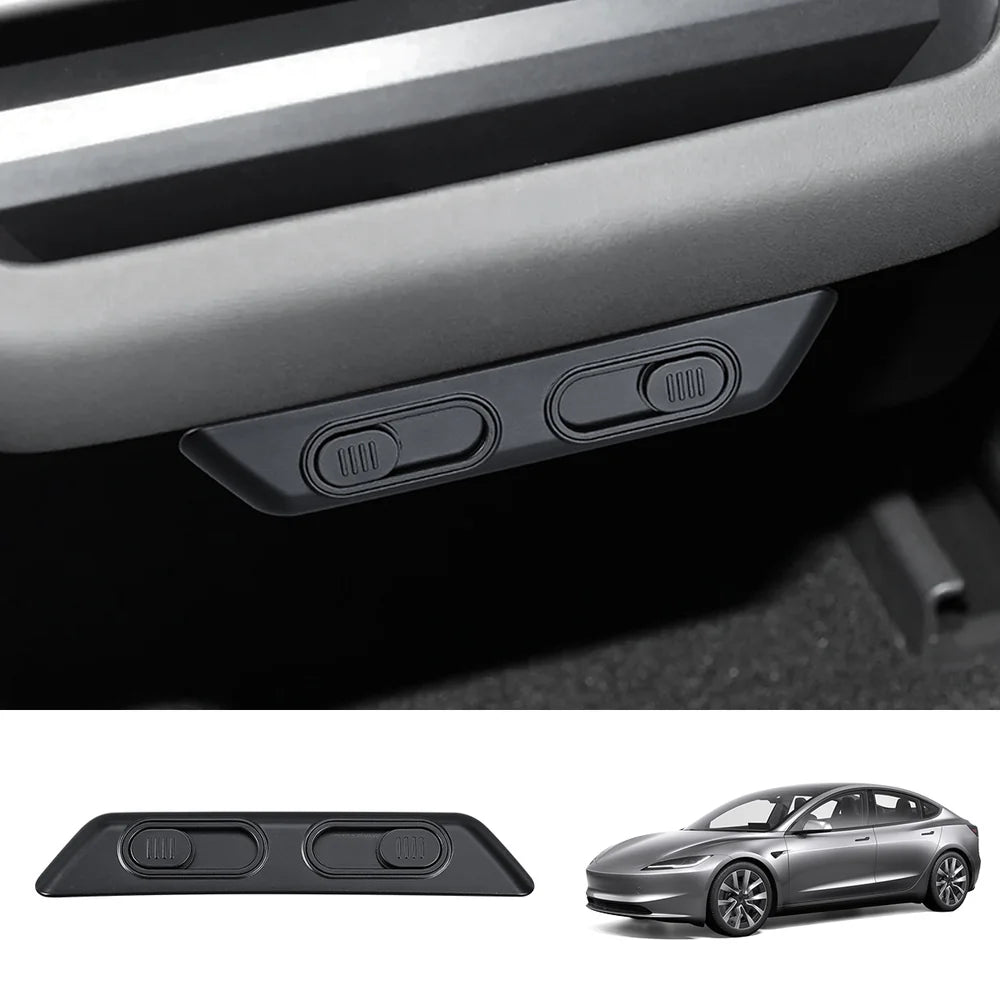 Rear Seat USB Port Protective Cover for Tesla Model Y Juniper 2025+ / Model 3 Highland 2024+