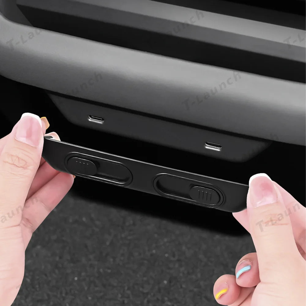 Rear Seat USB Port Protective Cover for Tesla Model Y Juniper 2025+ / Model 3 Highland 2024+