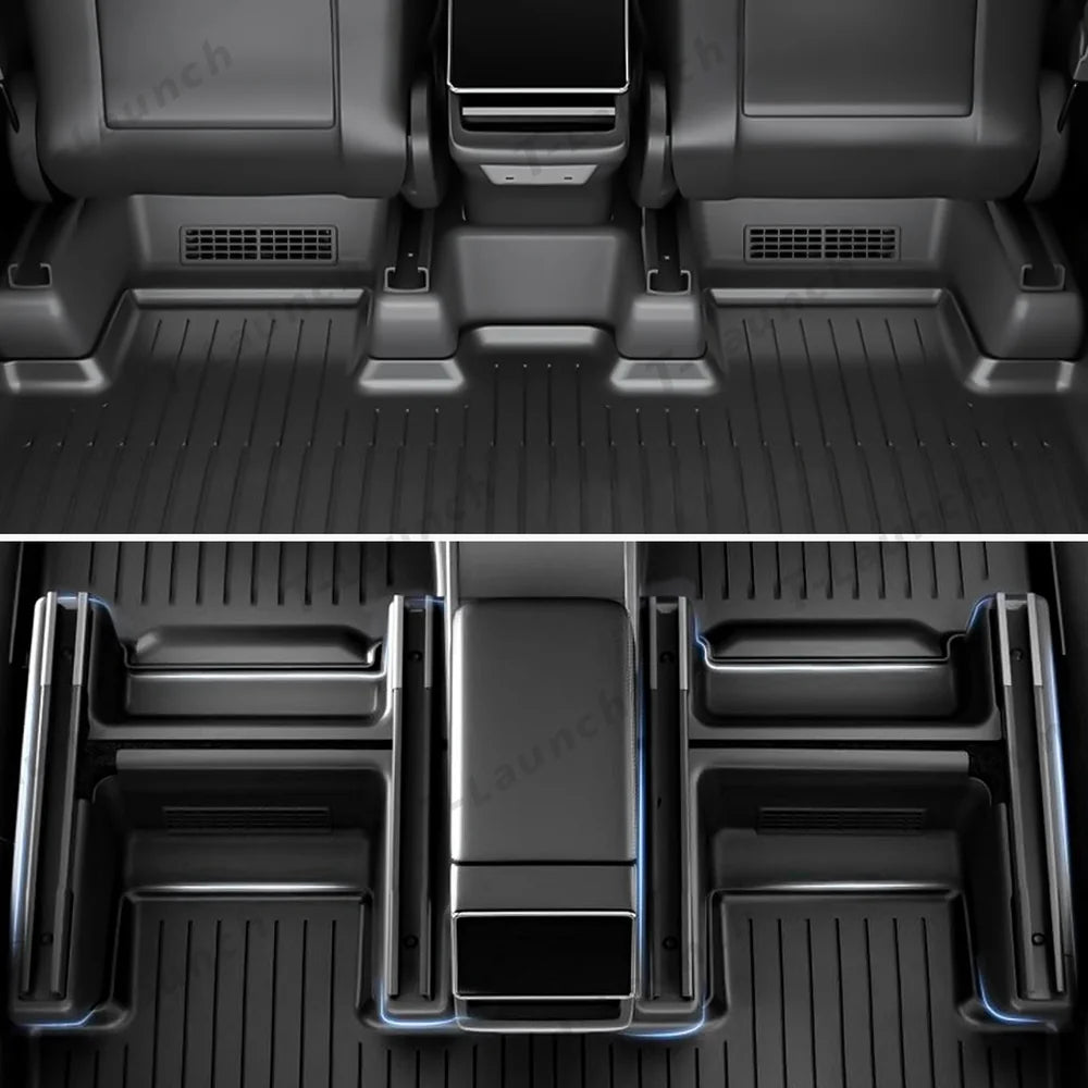 TPE Under-Seat Corner Anti-Kick Covers for Tesla Model Y Juniper 2025+
