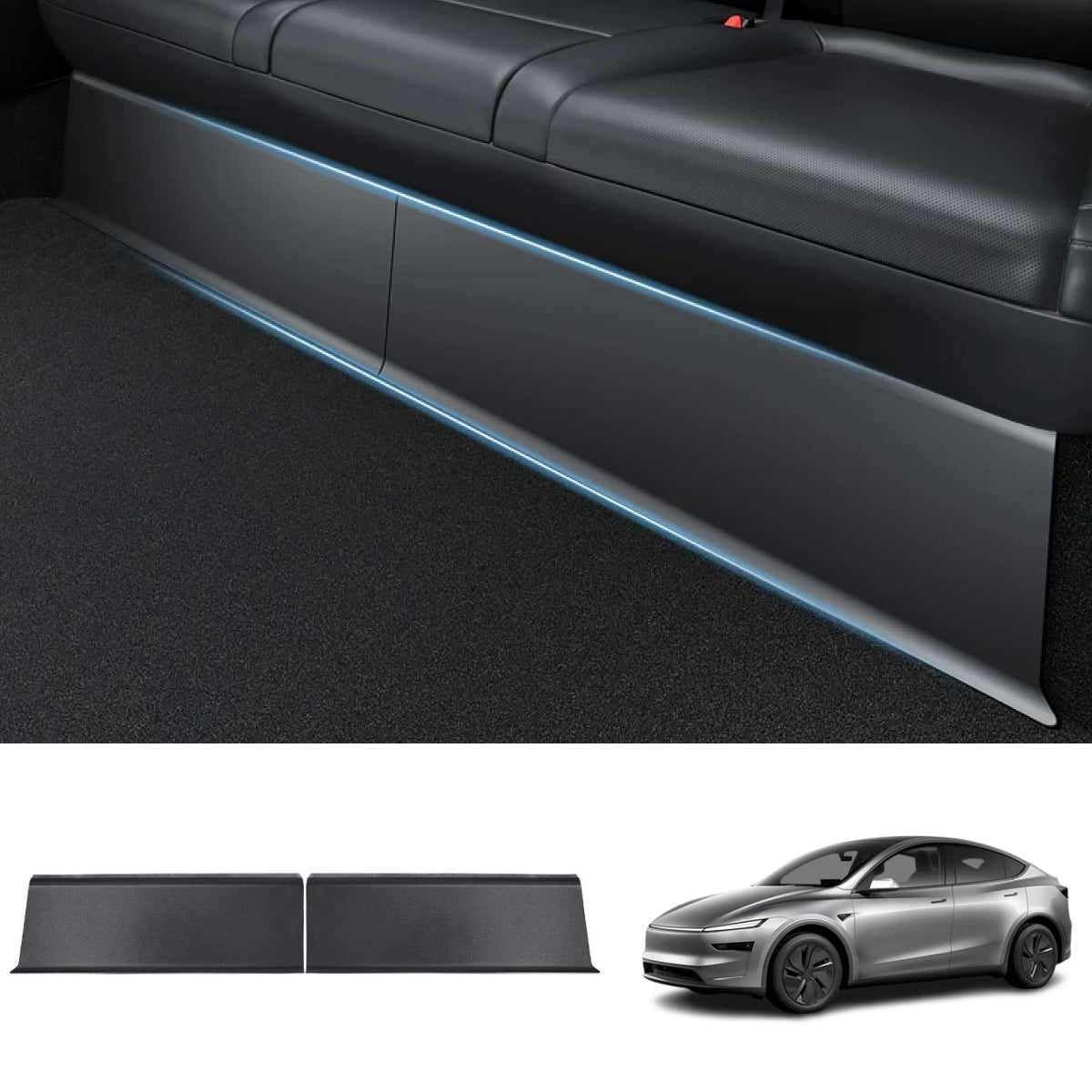 Rear Under-Seat ABS Anti-Kick Protection Guard for Tesla Model Y Juniper 2025+