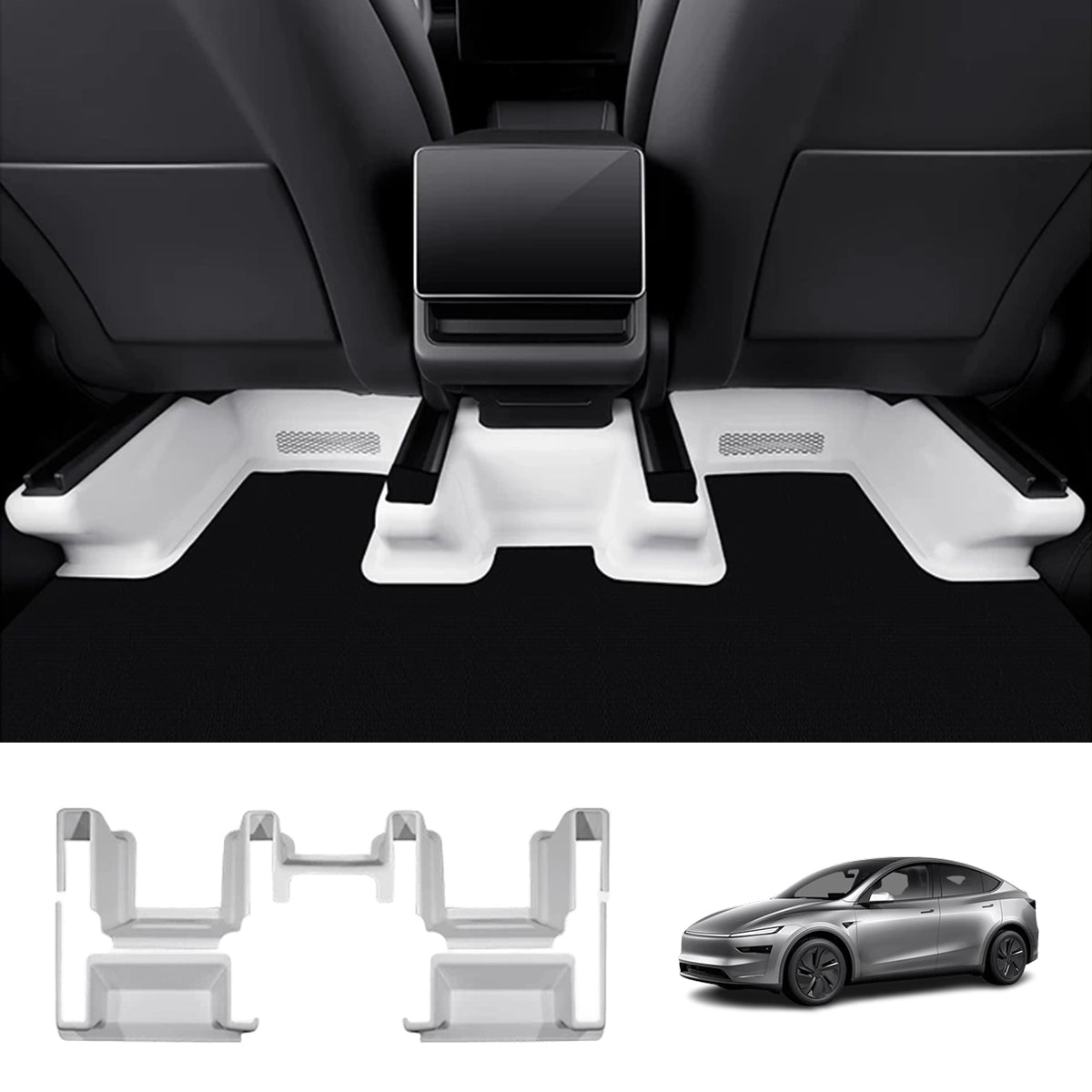TPE Under-Seat Corner Protector for Tesla Model Y Juniper 2025+
