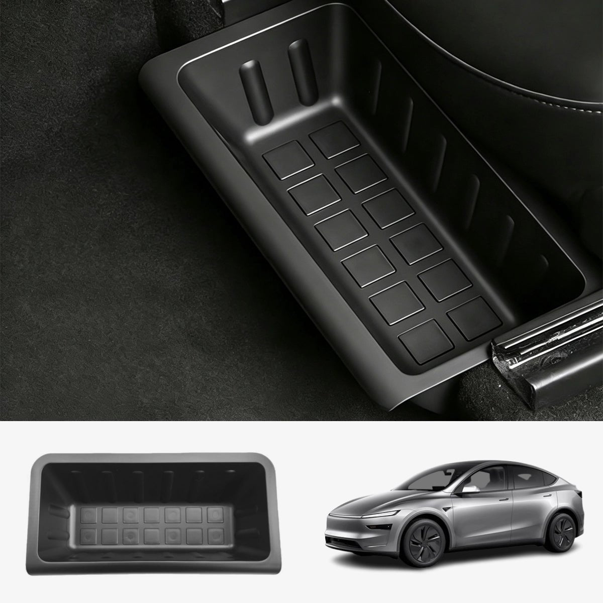 Front Under-Seat Storage Box for Tesla Model Y Juniper 2025+ - T-Launch