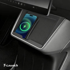 Wireless Charging Silicone Mat Protector for Tesla Model Y Standard 2026+