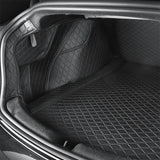 Tesla2024Model3 Highland fullt täckt Premium Läder Frunk &amp; Trunk Matta