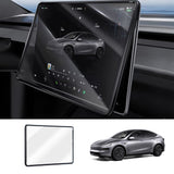 All-in-One Central Screen Tempered Glass & Frame Cover for Tesla Model Y Juniper 2025+