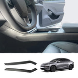 [Real Carbon Fiber] Center Console Side Interior Trim Panel for Tesla Model Y Juniper 2025+