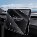 All-in-One Central Screen Tempered Glass & Frame Cover for Tesla Model Y Juniper 2025+