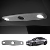 Alcantara Front Reading Light Cover for Tesla Model Y Juniper 2025+