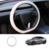 Premium Ventilated Steering Wheel Cover for Tesla Model Y Juniper 2025+