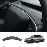 Alcantara Steering Wheel Strip Cover for Tesla Model Y Juniper 2025+