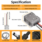 12V/24V to 57V Power Supply Adapter with DC Plug for Starlink Gen 3