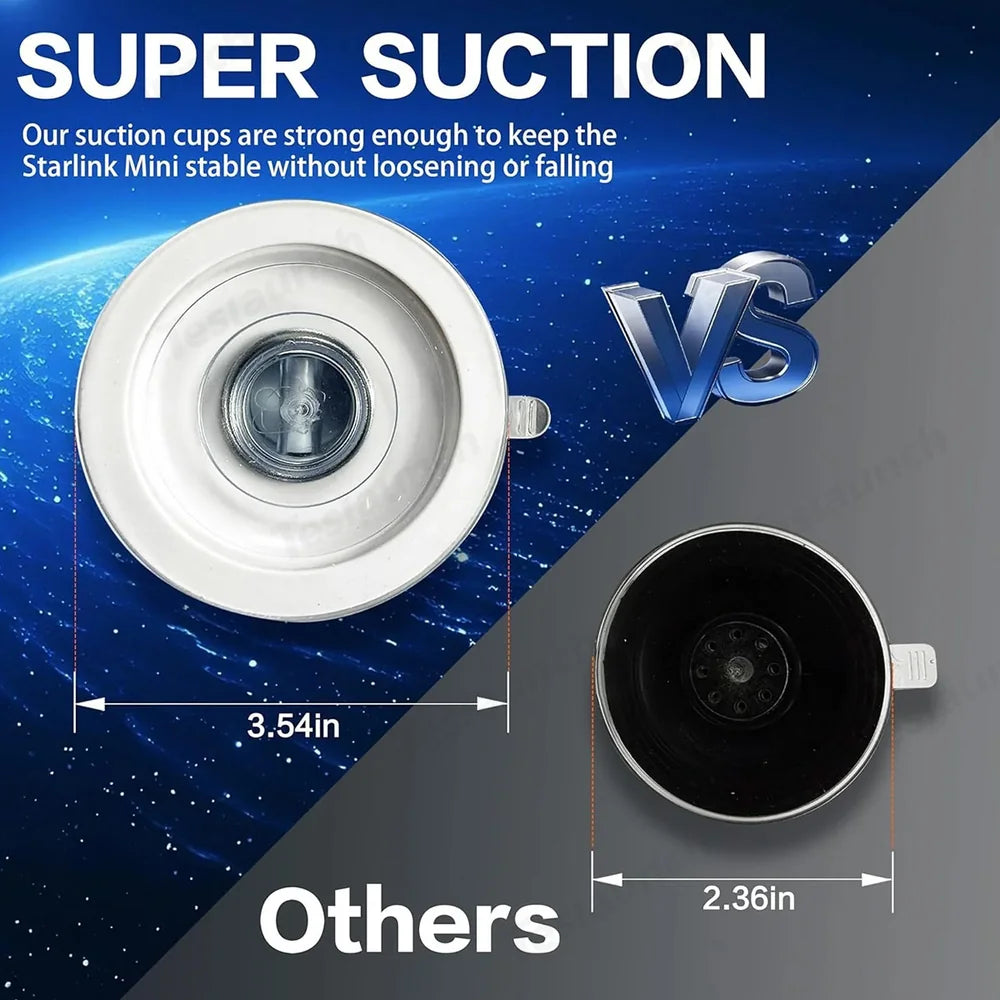 All-in-One Car Window Suction Mount Kit for Starlink Mini