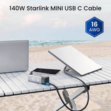 USB C to DC Power Cable with Indicator Light for Starlink Mini