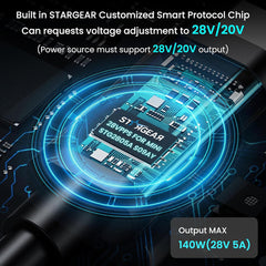 Cavo di alimentazione USB-C a CC con spia luminosa per Starlink Mini