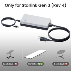 Adaptador de energia CA de 195 W para substituição para Starlink Gen 3