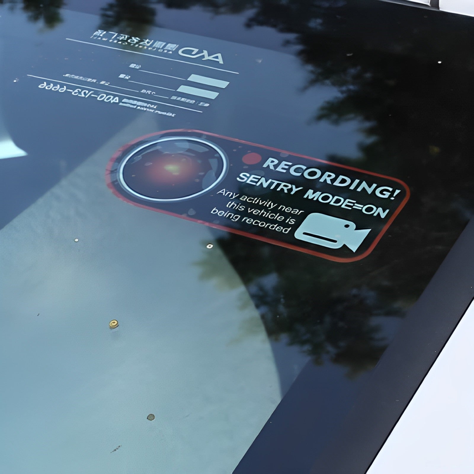 Tesla Sentry Mode Sticker for Model 3/Y/X/S – TESLAUNCH