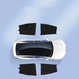 Side Window Track Slide Privacy Curtain Sunshade for Tesla Model 3/Y