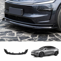 ABS 3-Piece No-Drill front bumper lip spoiler for Tesla Model Y Juniper 2025+ - T-Launch