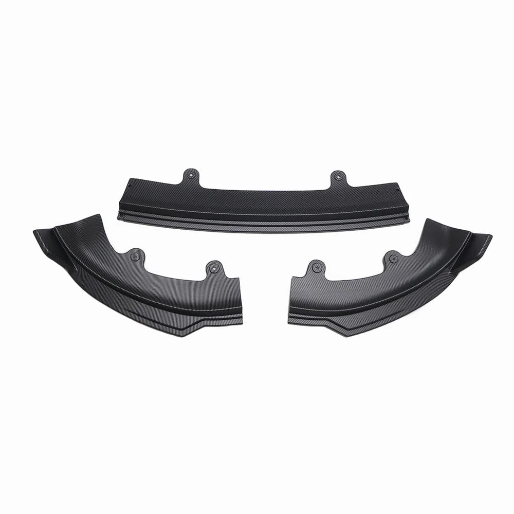 ABS 3-Piece No-Drill front bumper lip spoiler for Tesla Model Y Juniper 2025+ - T-Launch