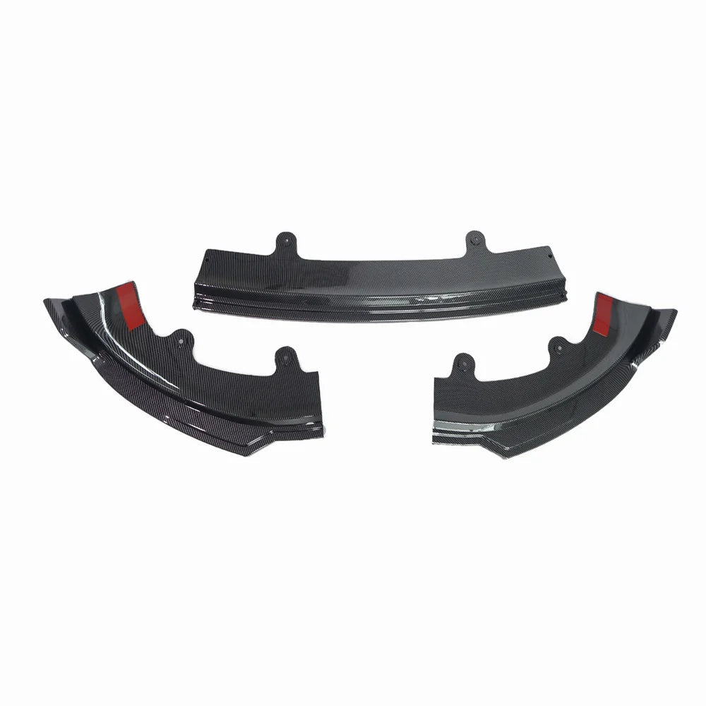 ABS 3-Piece No-Drill front bumper lip spoiler for Tesla Model Y Juniper 2025+ - T-Launch