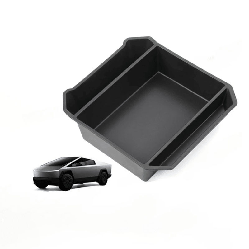 ABS Flocked Liner Center Console Organizer Armrest Storage Box For Tesla Cybertruck 2024+ - T-Launch