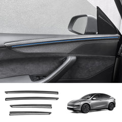 ABS Interior Door Panel Upper Trim Covers (4PCS) for Tesla Model Y Juniper 2025+ - T-Launch