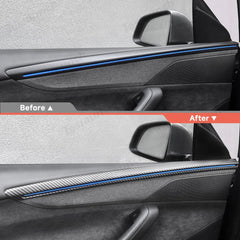 ABS Interior Door Panel Upper Trim Covers (4PCS) for Tesla Model Y Juniper 2025+ - T-Launch