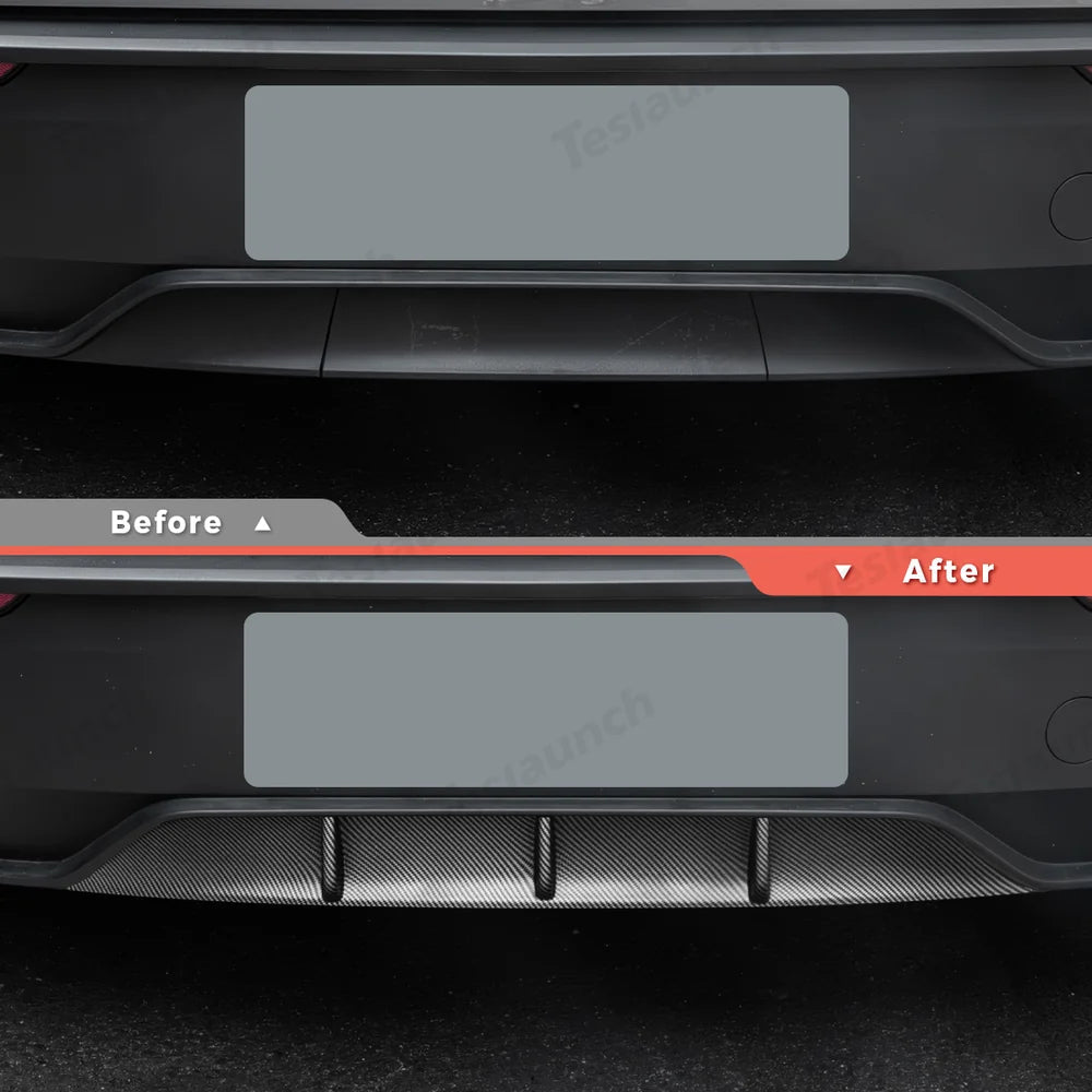 ABS Rear Bumper Lip Spoiler for Tesla Model Y Juniper 2025+ - T-Launch