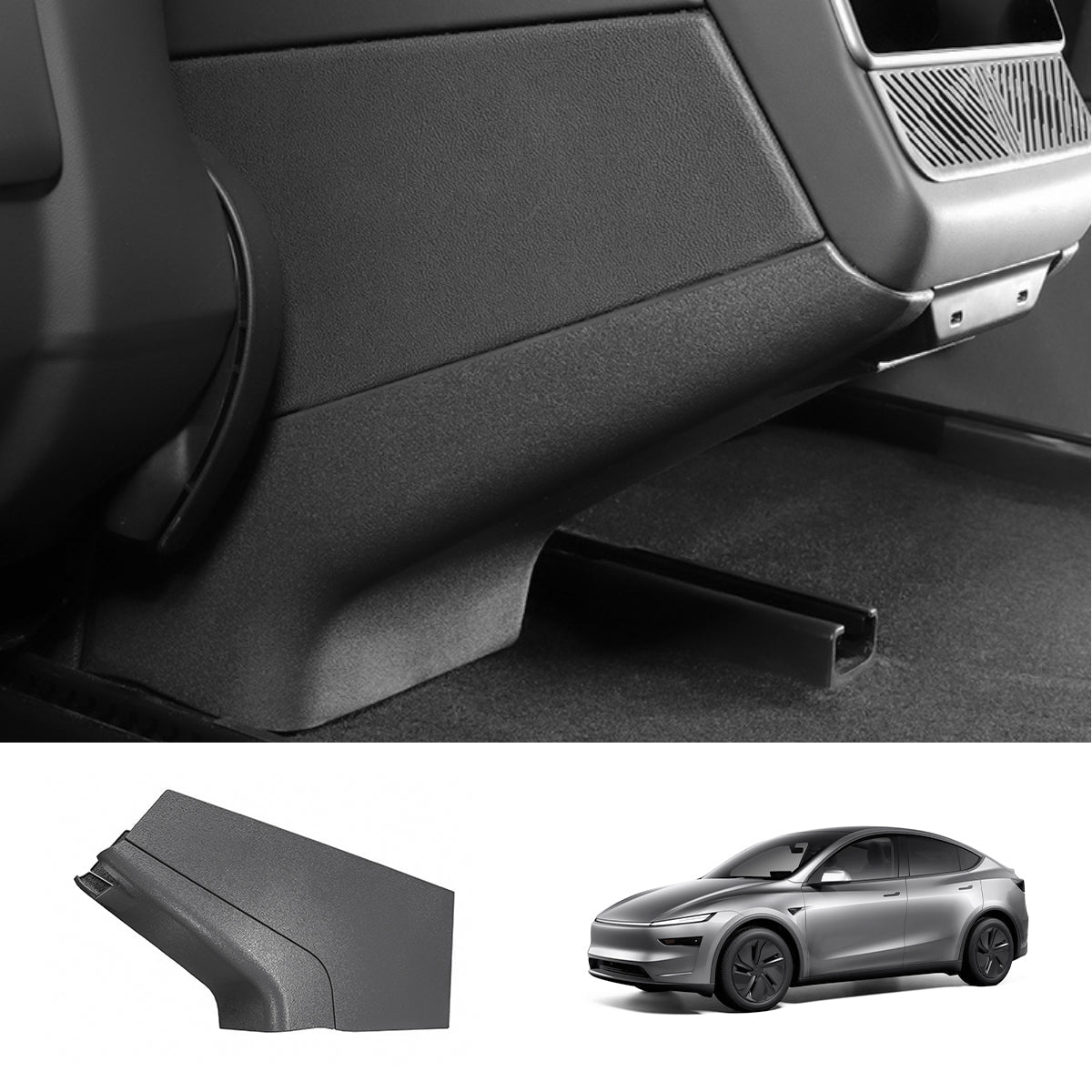 ABS Rear Center Console Protection Cover for Tesla Model Y Juniper 2025+ - T-Launch
