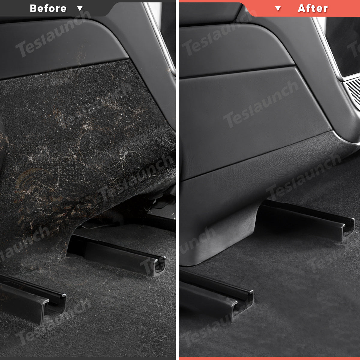 ABS Rear Center Console Protection Cover for Tesla Model Y Juniper 2025+ - T-Launch