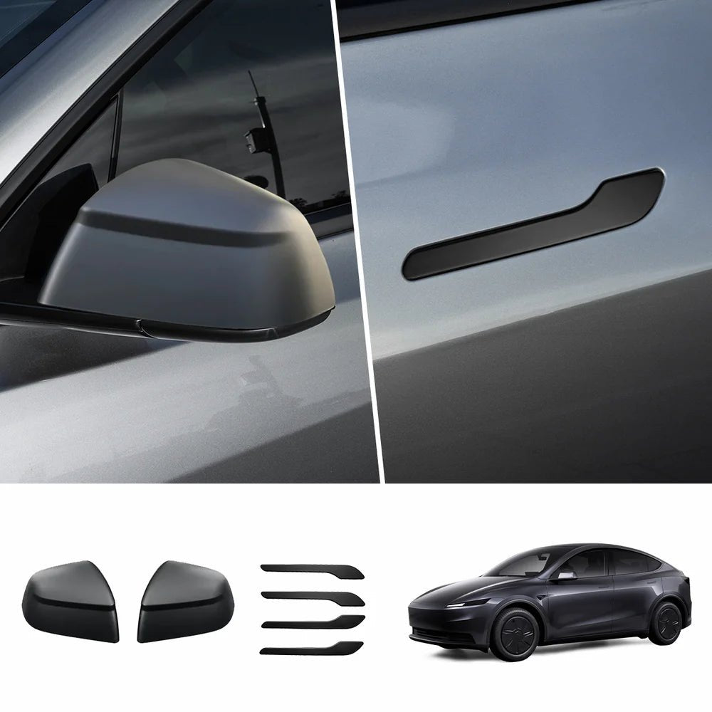 ABS Side Mirror Covers & Door Handle Covers for 2026 New Tesla Model Y Standard - T-Launch