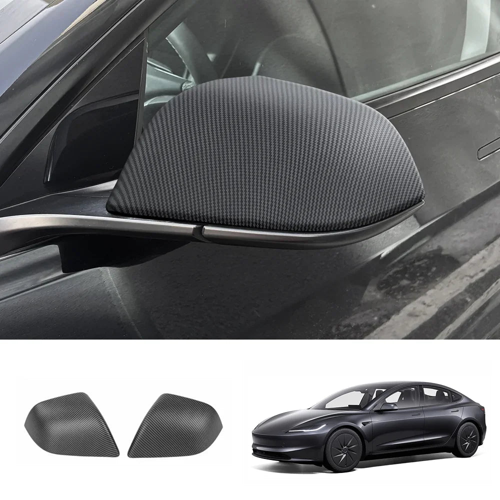 ABS Side Mirror Covers & Door Handle Covers for Tesla Model 3 Highland Standard 2025+ - T-Launch