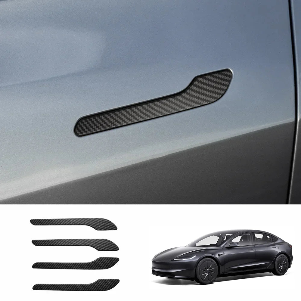 ABS Side Mirror Covers & Door Handle Covers for Tesla Model 3 Highland Standard 2025+ - T-Launch