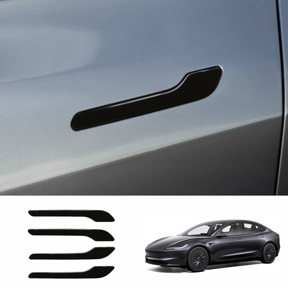 ABS Side Mirror Covers & Door Handle Covers for Tesla Model 3 Highland Standard 2025+ - T-Launch