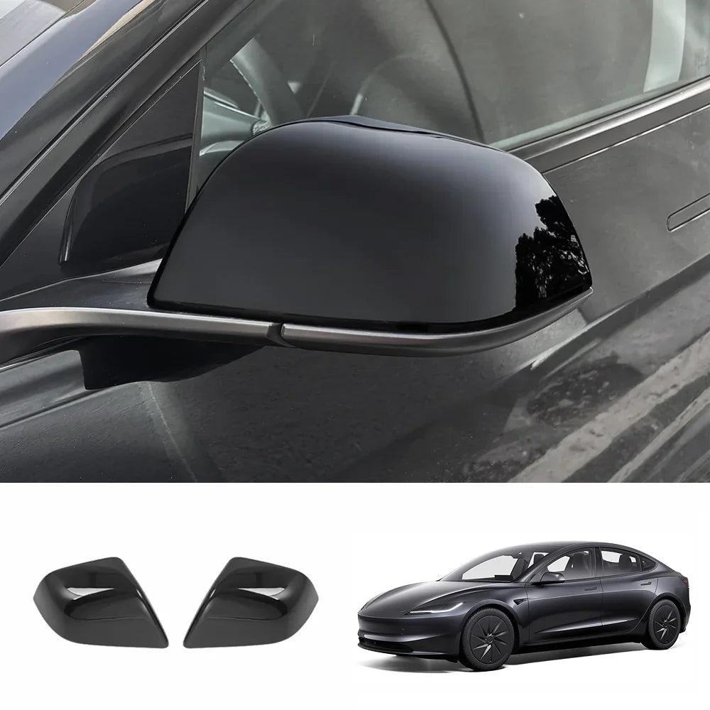 ABS Side Mirror Covers & Door Handle Covers for Tesla Model 3 Highland Standard 2025+ - T-Launch