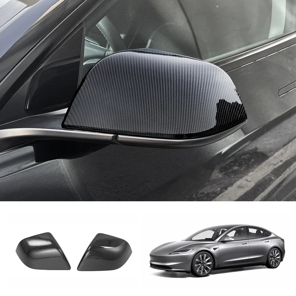 ABS Side Mirror Covers & Door Handle Covers for Tesla Model Y Juniper 2025+ / Model 3 Highland 2024+ - T-Launch