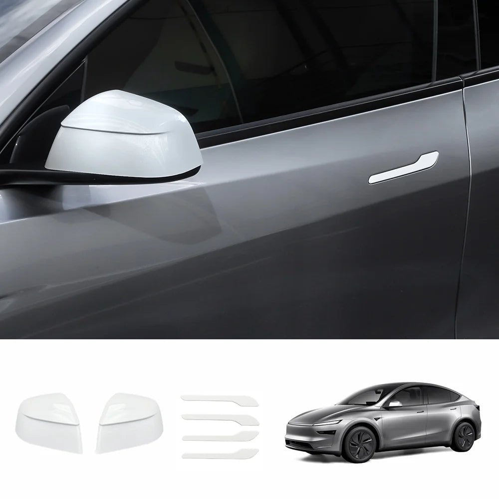 ABS Side Mirror Covers & Door Handle Covers for Tesla Model Y Juniper 2025+ / Model 3 Highland 2024+ - T-Launch